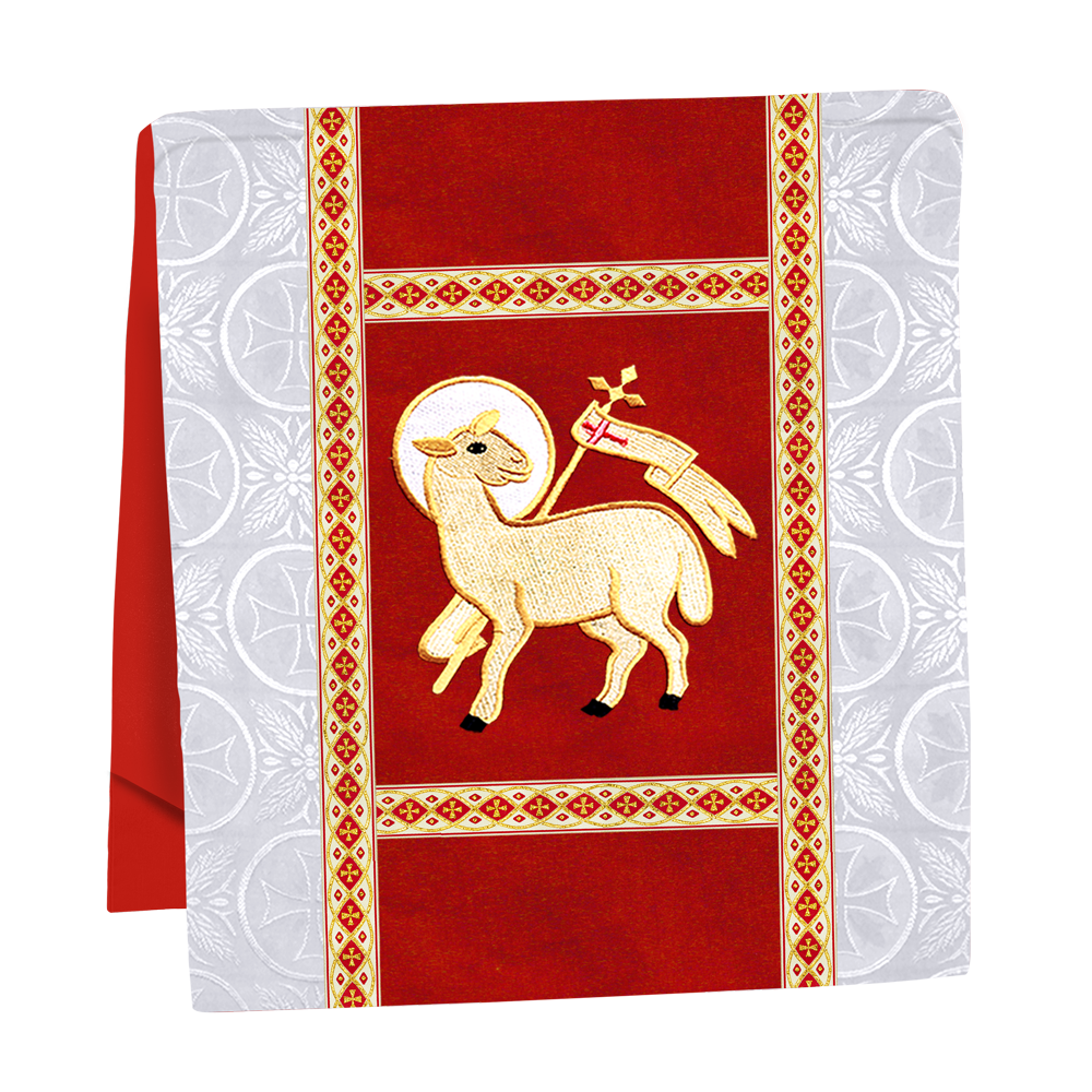 Traditional Altar Mass Set with  Embroidered Motifs