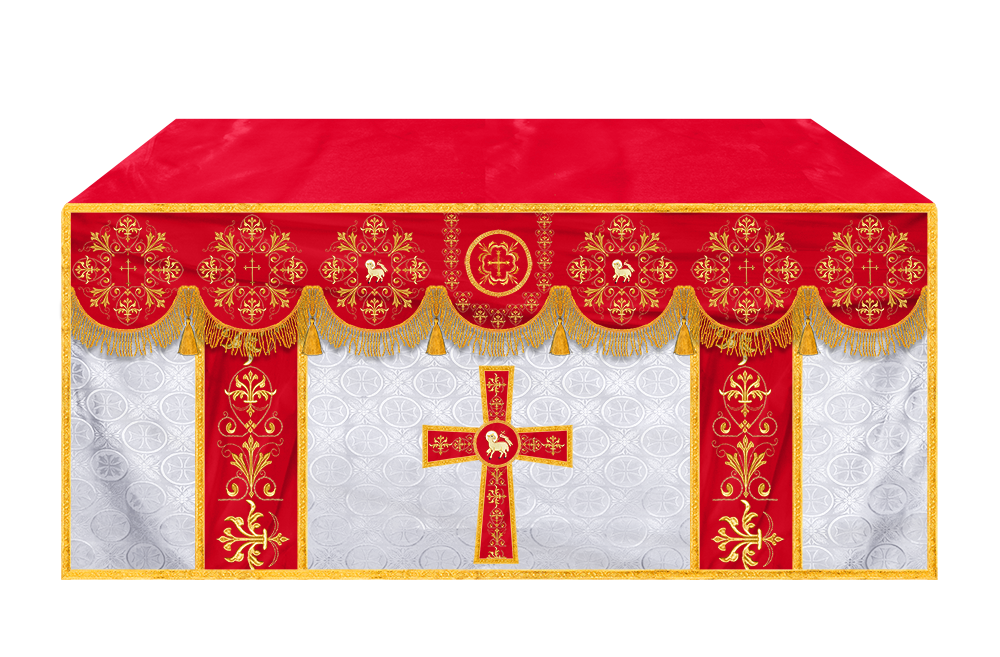 Exquisite Altar Cloth with Intricate Embroidery