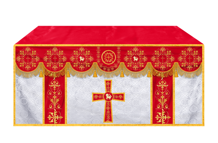 Exquisite Altar Cloth with Intricate Embroidery