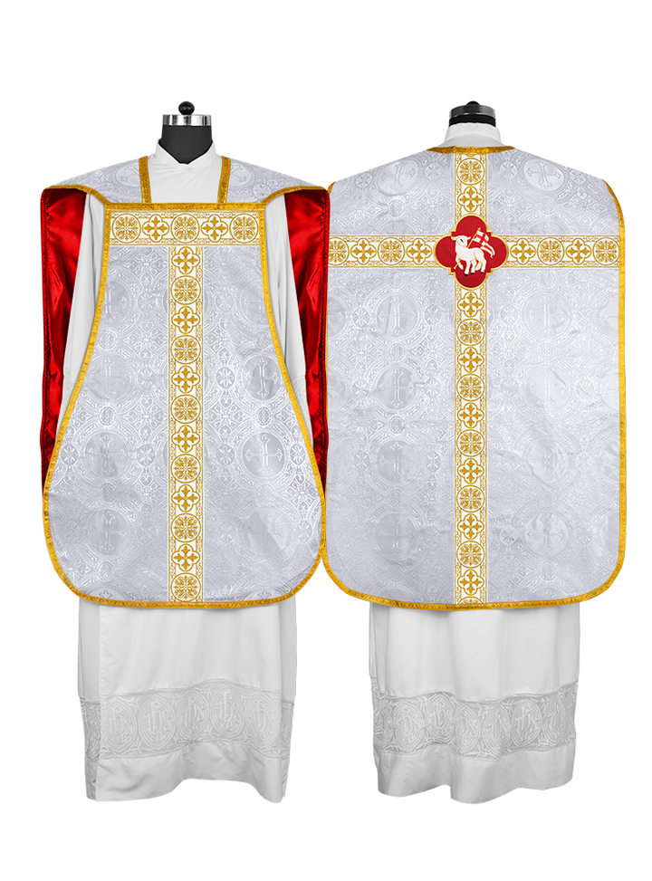 Vestimentas con espalda de violín con motivo y cruz Orphrey