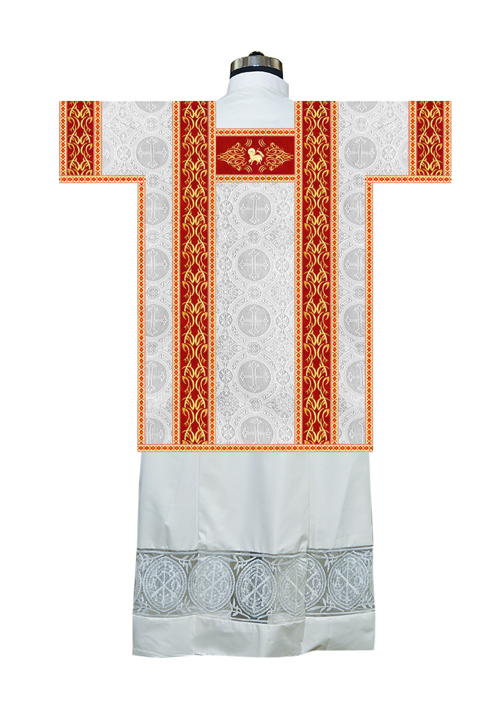 Tunicle Vestment with Embroidered Trims