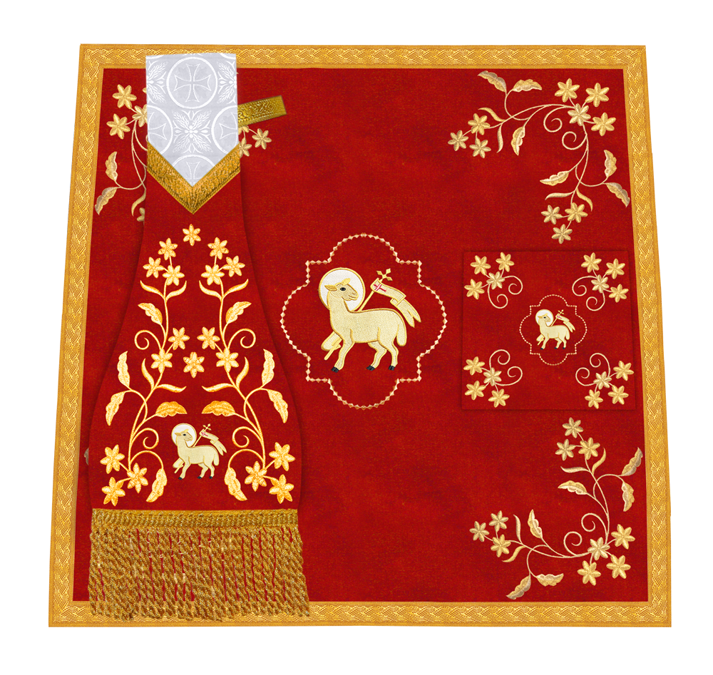 Altar Cloth with Fine Embroidery and Spiritual Motif