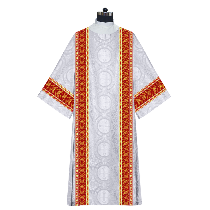 Liturgical Dalmatics With Ornate Braids and Trims