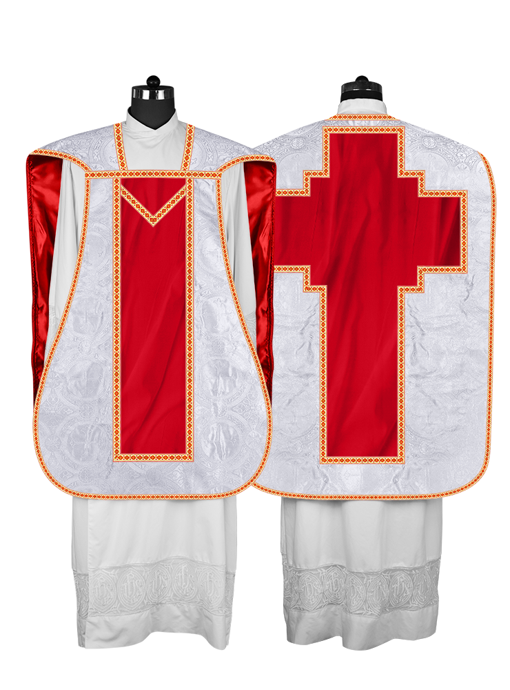 Roman chasuble with Motif and Trims