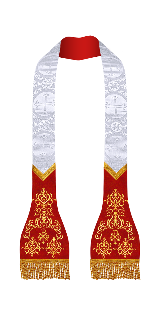 Set of 4 roman stole with adorned motif