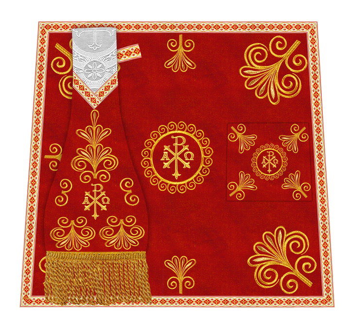 Ornate Embroidery Mass set with Motif