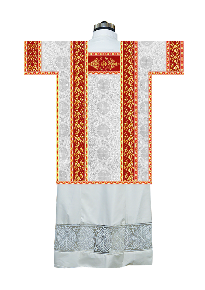 Tunicle Vestment with Embroidered Trims