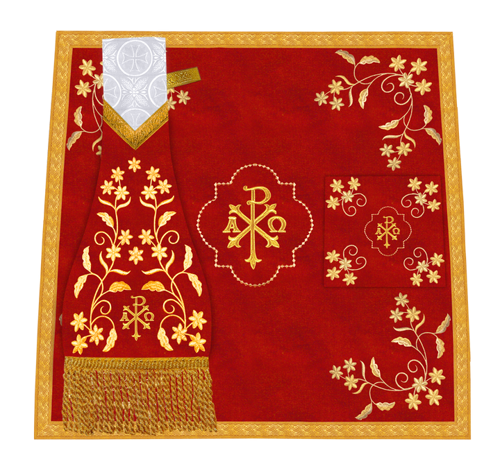 Liturgical Church Mass Set with Ornate Embroidery