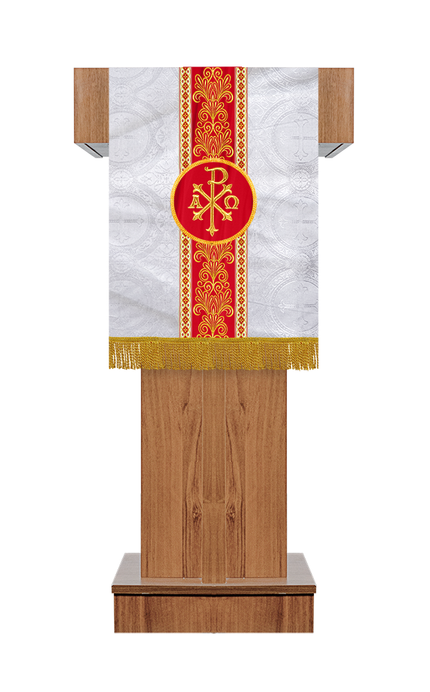 Pulpit/Lectern with Braided Motif and Embroidery trims