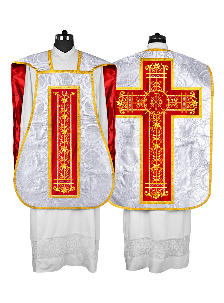 Vestimentas católicas con espalda de violín 