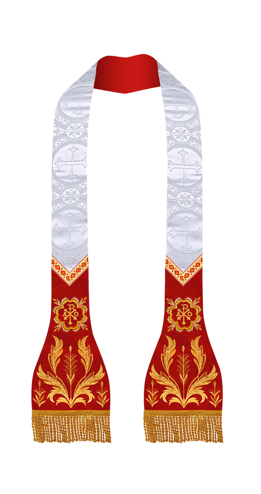 Spiritual Catholic Stole with Embroidery