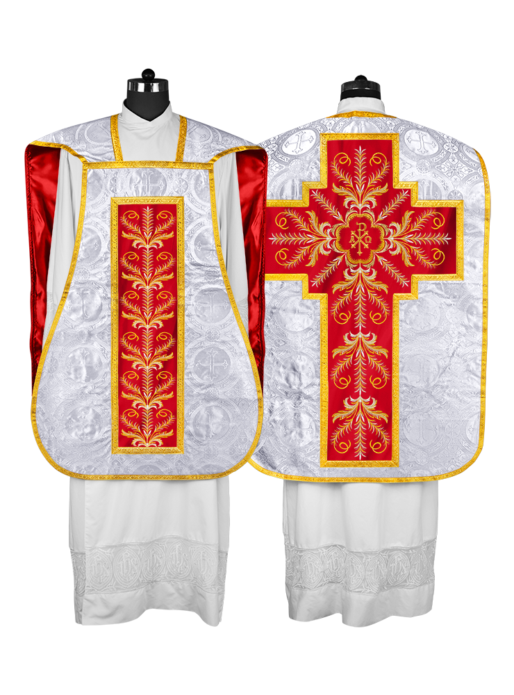 Roman Chasuble with liturgical motifs