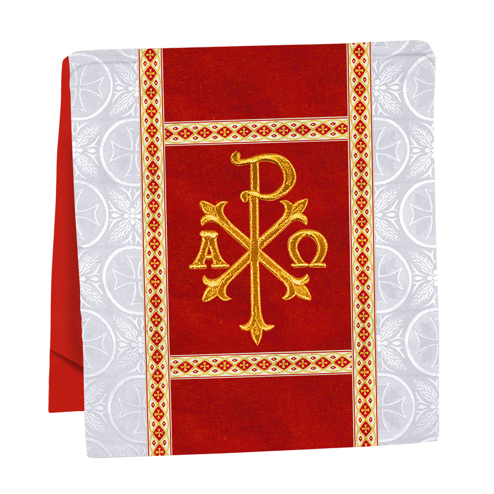 Traditional Altar Mass Set with  Embroidered Motifs