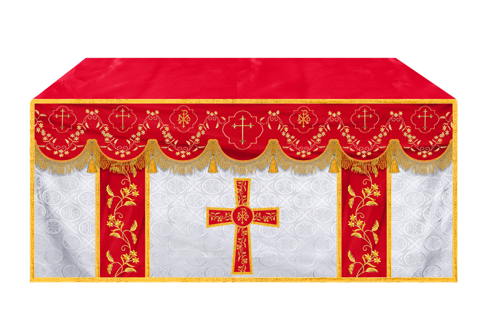 Altar Cloth with Fine Embroidery and Spiritual Motif
