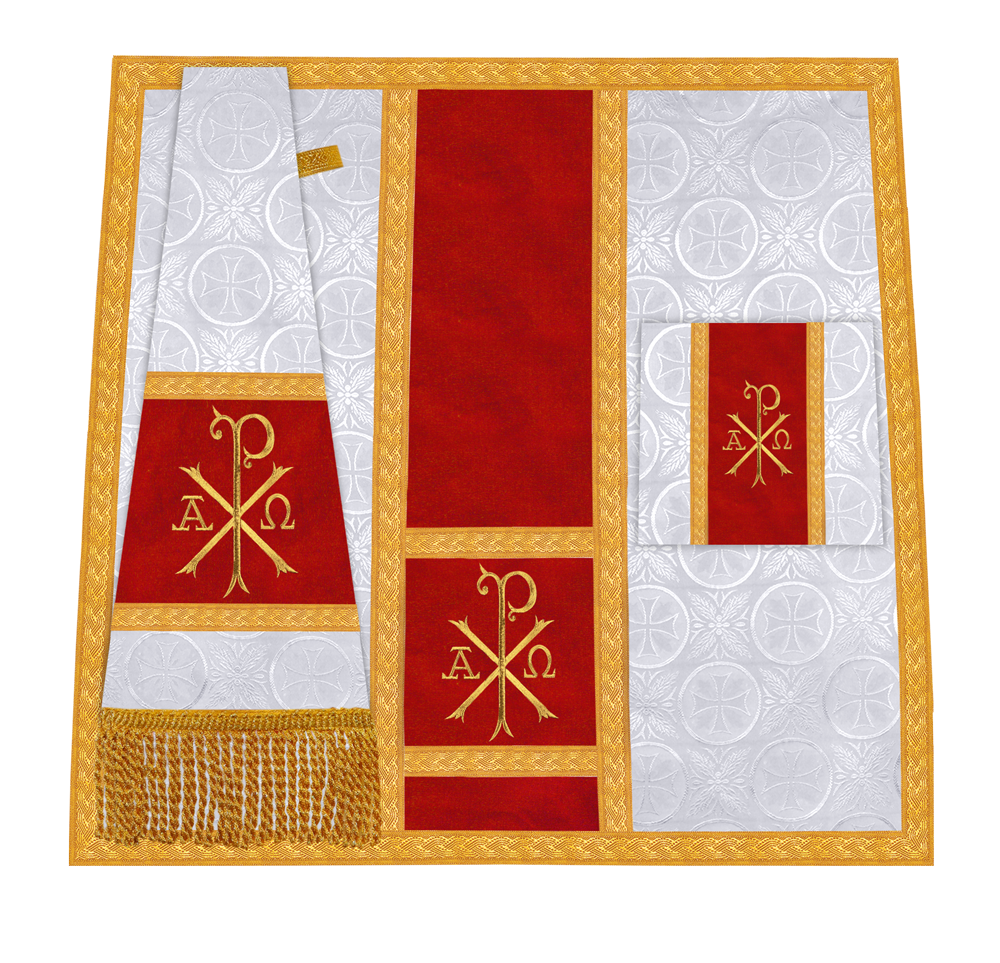 Mass Set adorned with Liturgical Motif