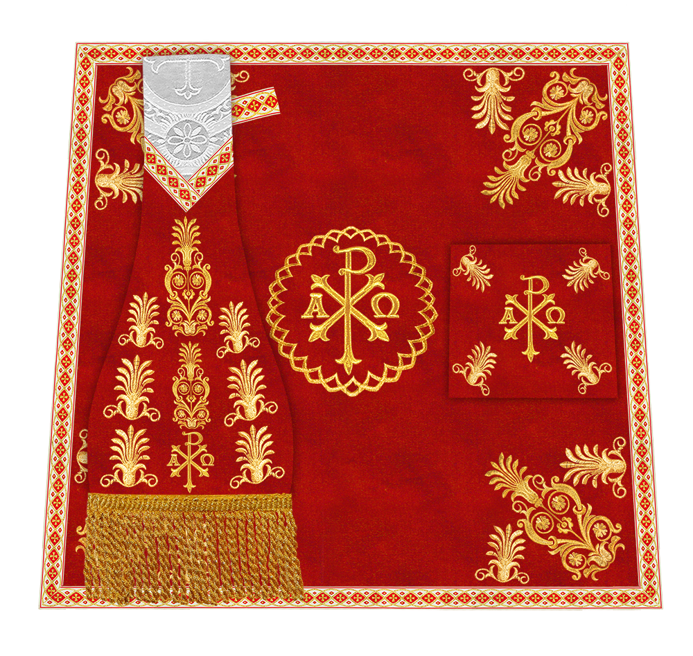 Borromean Chasuble Vestment With Detailed Braids and Trims