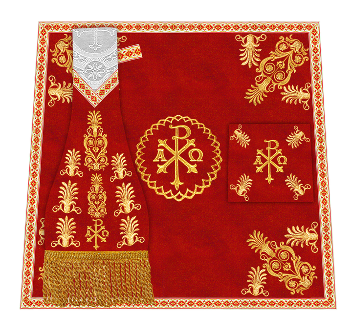 Borromean Chasuble Vestment With Detailed Braids and Trims