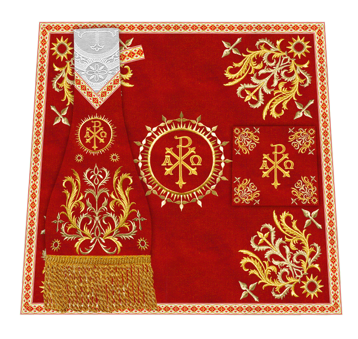 Set of Four Beautiful Roman chasuble vestments