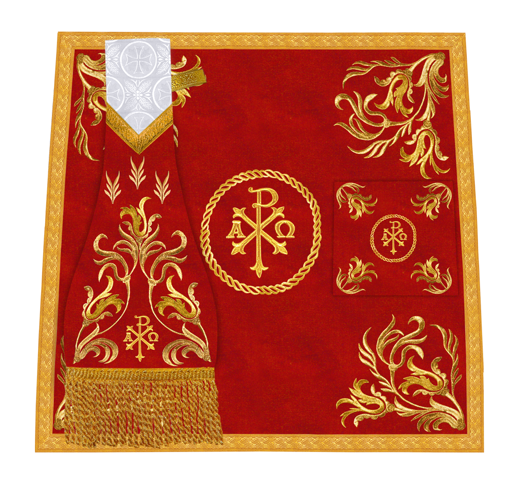 Church Altar Cloth with Refined Embroidery and Motif