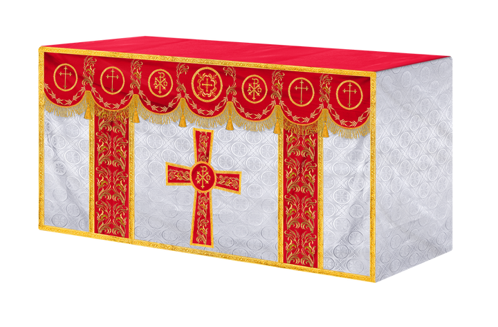 Church Altar Cloth with Refined Embroidery and Motif
