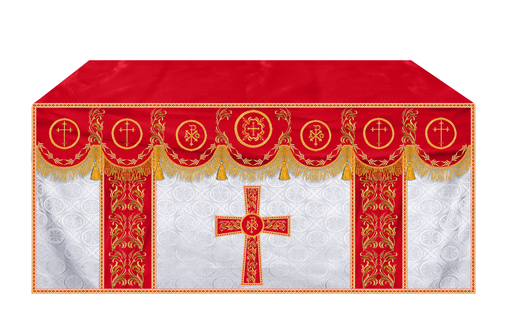 Handmade Church Altar Cloth with Traditional Embroidery