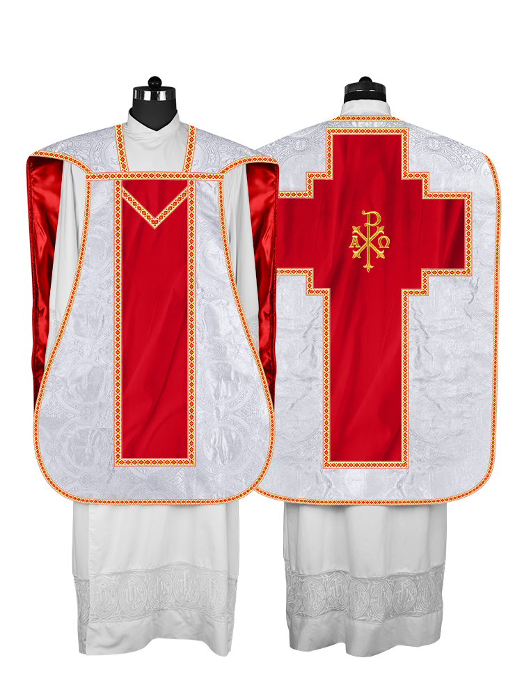 Roman chasuble with Motif and Trims