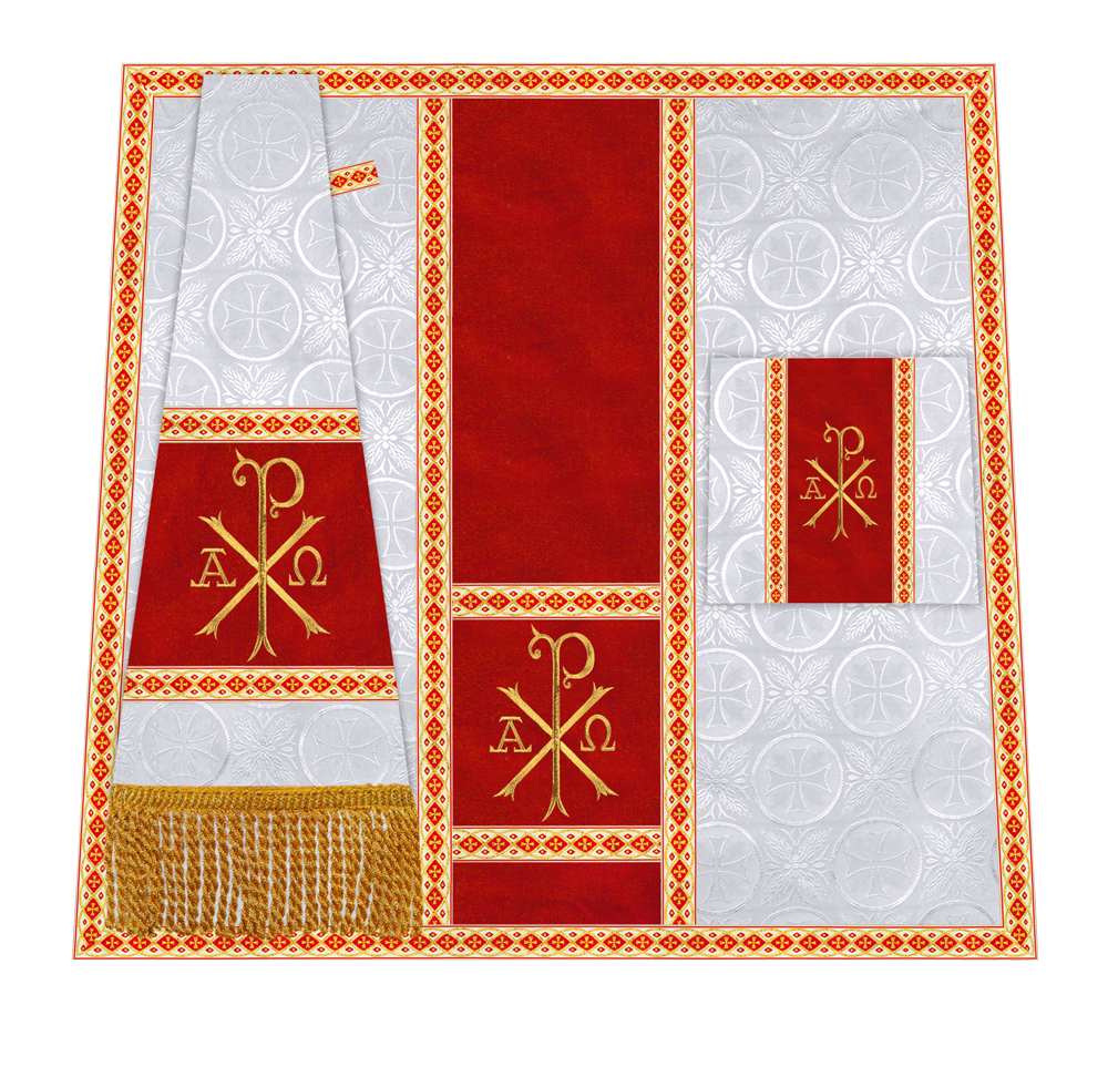 Altar Mass Set with Detailed Motif Embroidery