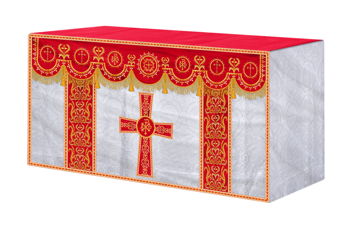 Communion Table Cloth with Embroidered Trims