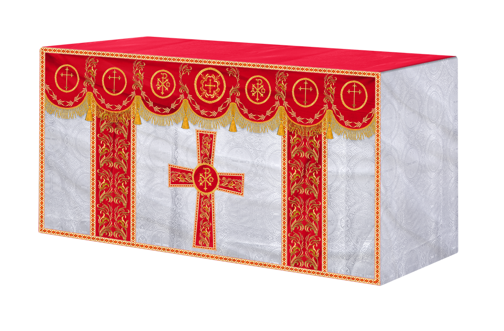 Altar Cloth with Liturgical Motif and Trims