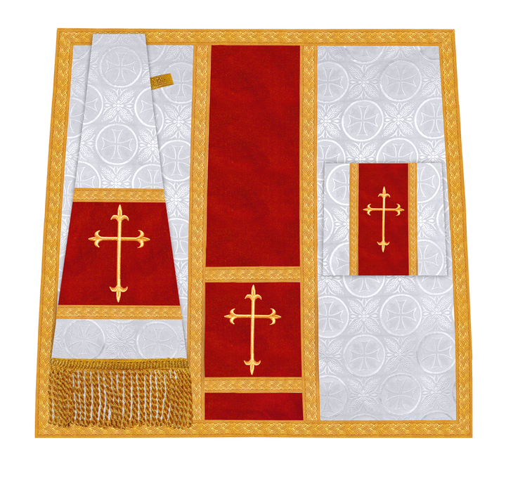 Handcrafted Altar Mass Set with Embroidered Motif