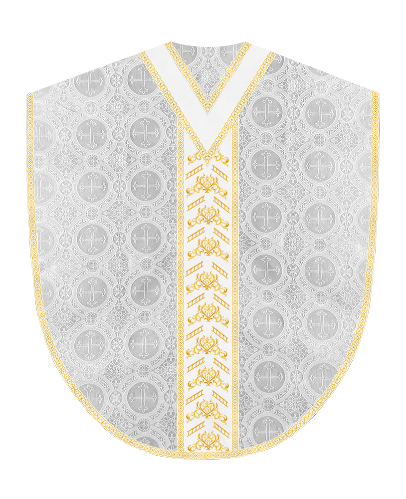 Borromean Chasuble Vestment Adorned With Colour Braids and Trims