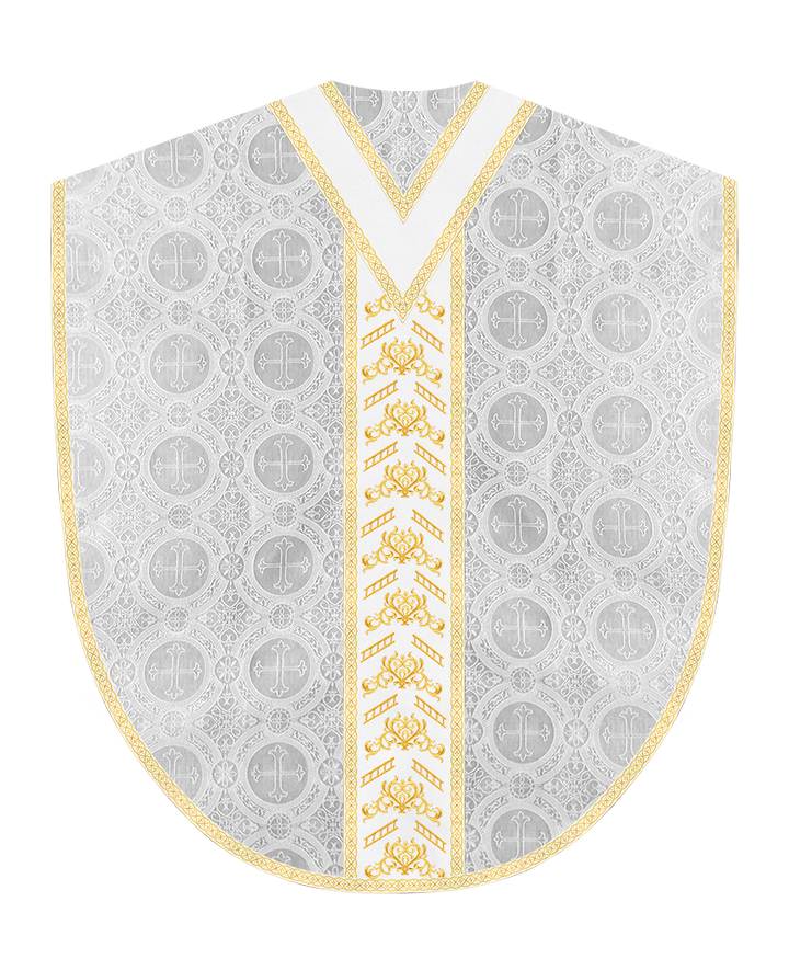 Borromean Chasuble Vestment Adorned With Colour Braids and Trims