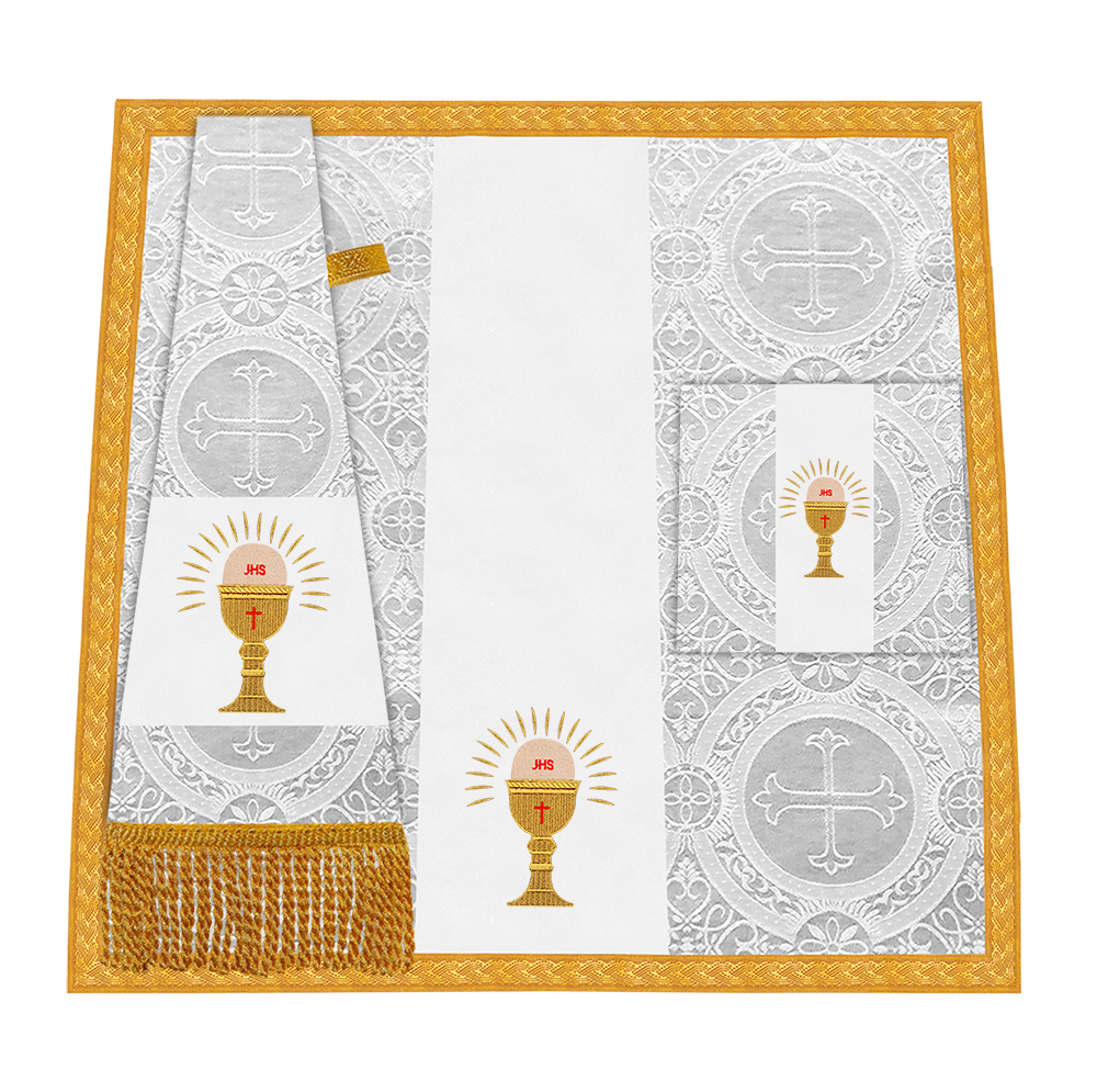 Conjunto de Misa Litúrgica de Altar con motivo adornado 