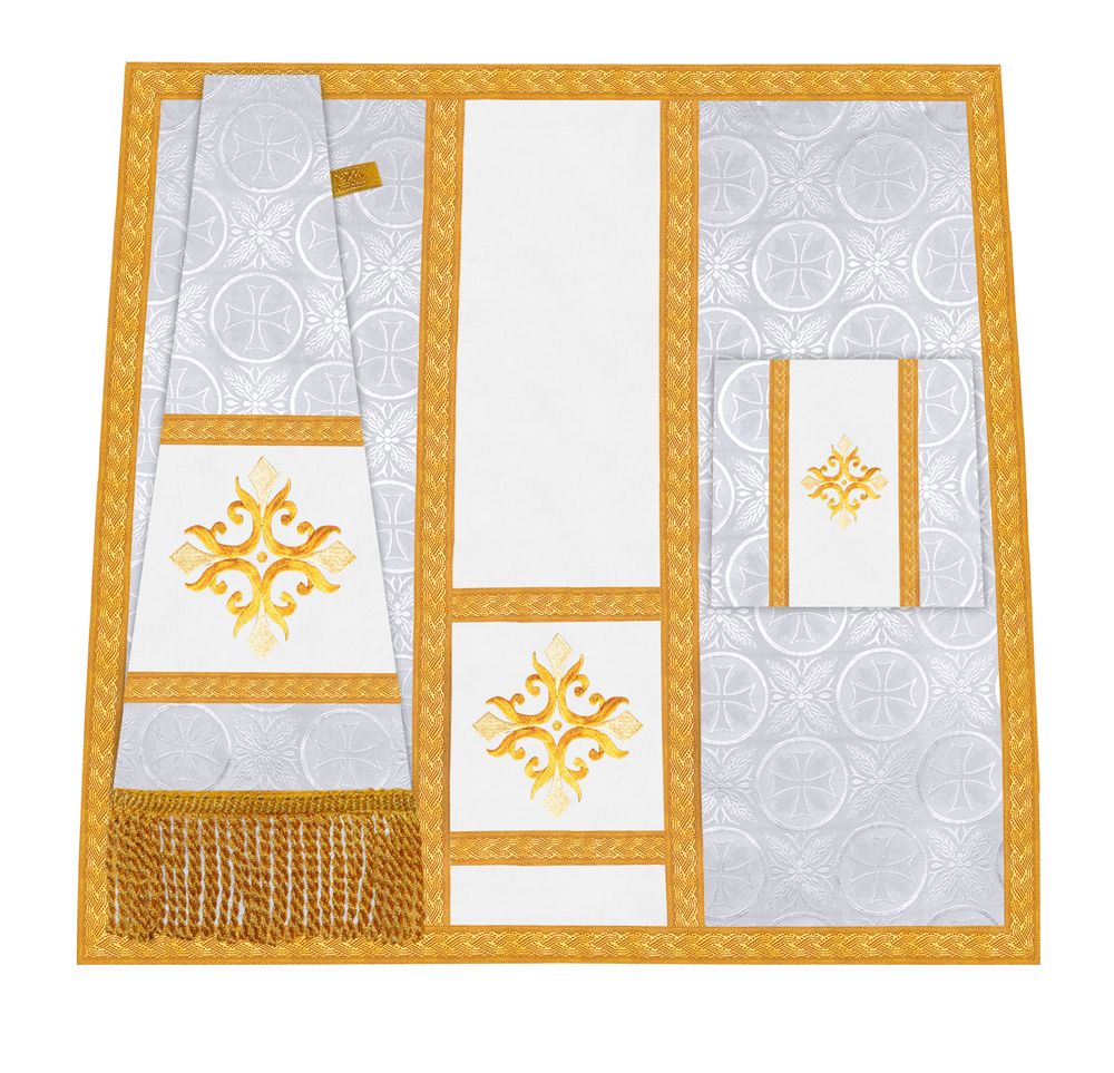 Handcrafted Altar Mass Set with Embroidered Motif