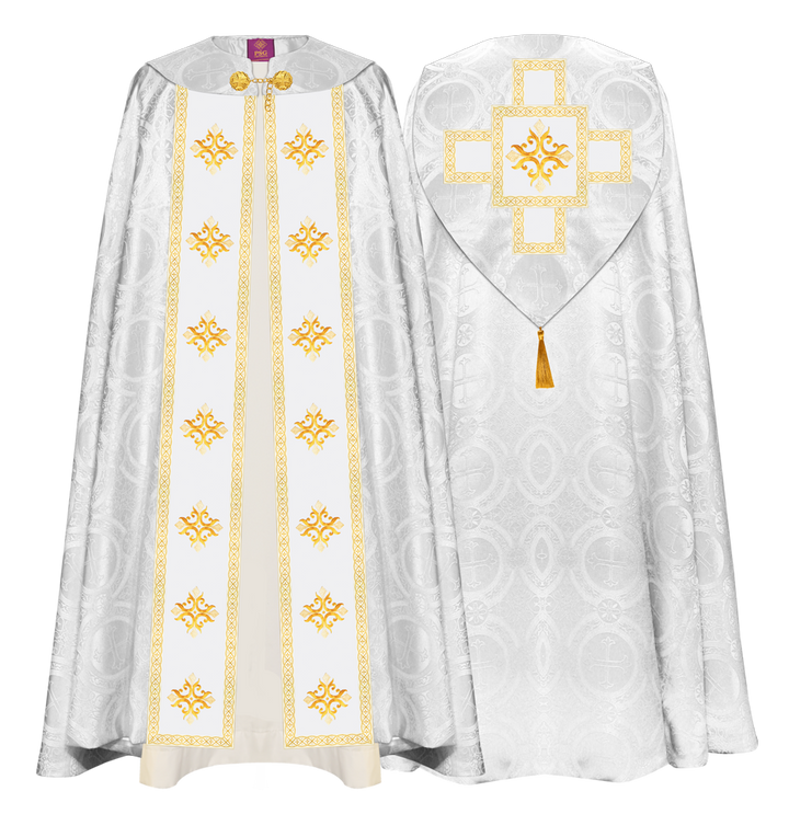 Enhanced Gothic Cope Vestments With Liturgical cross