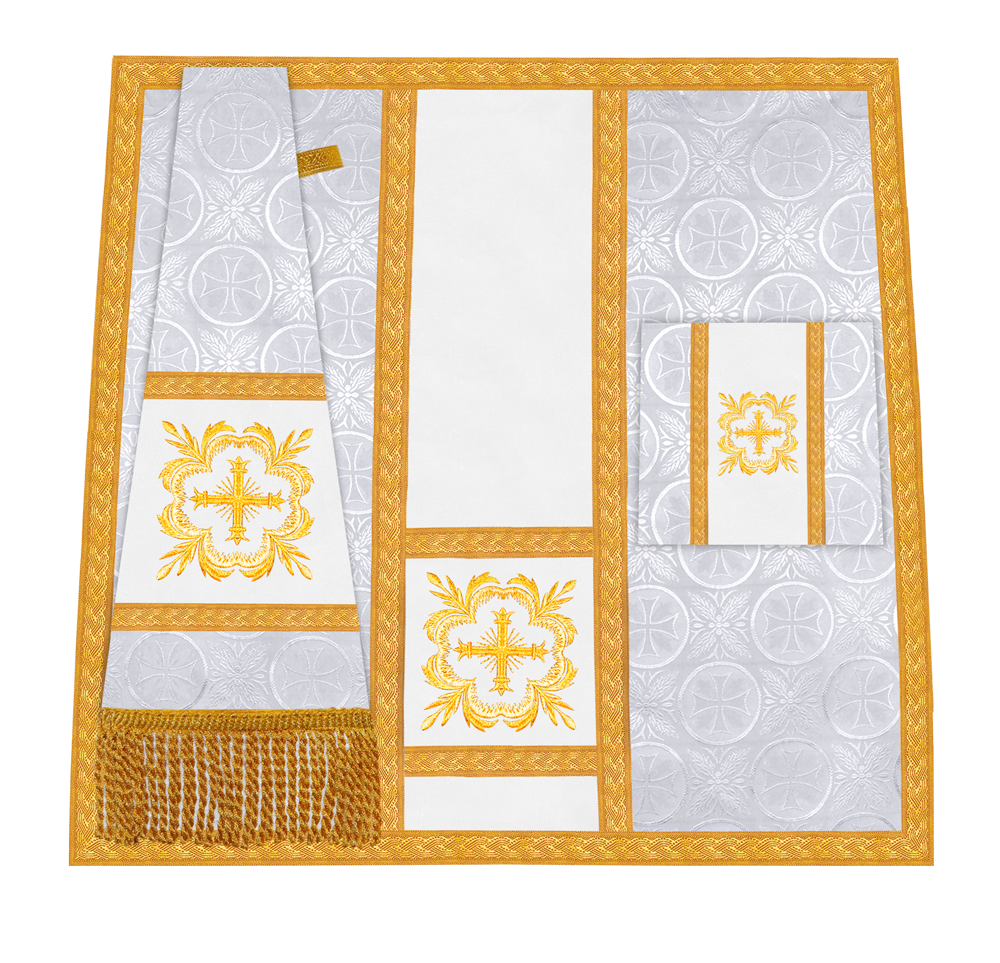 Handcrafted Altar Mass Set with Embroidered Motif