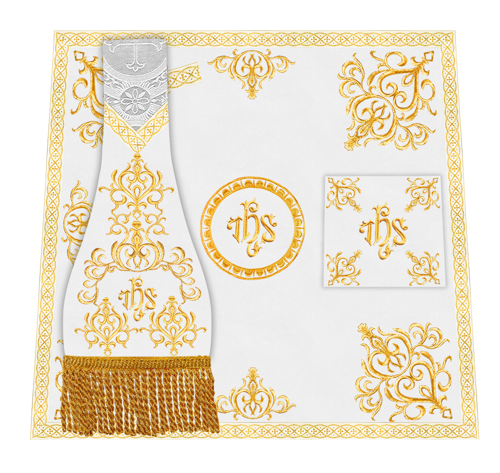 Borromean Chasuble Vestment Adorned With Colour Braids and Trims