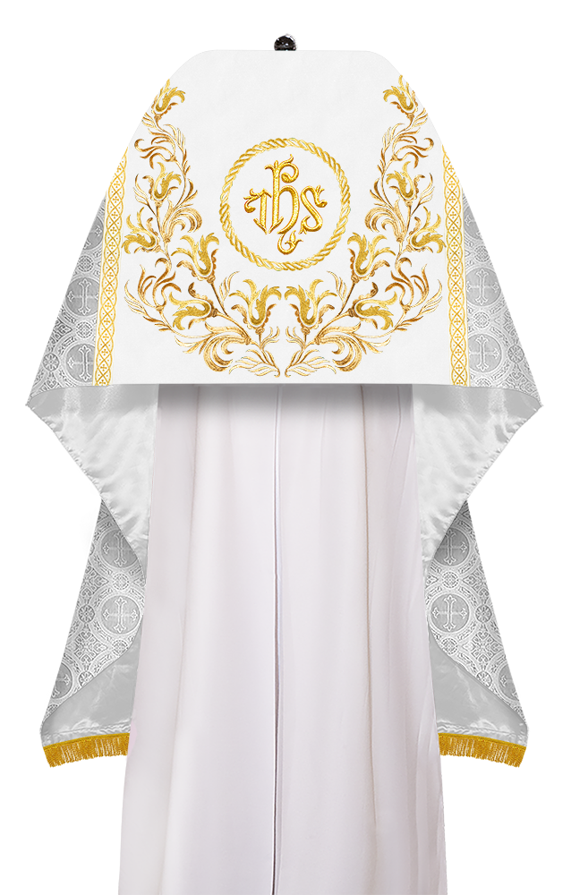 Humeral Veil Vestment with Embroidery Motif