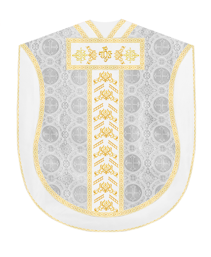 Borromean Chasuble Vestment Adorned With Colour Braids and Trims