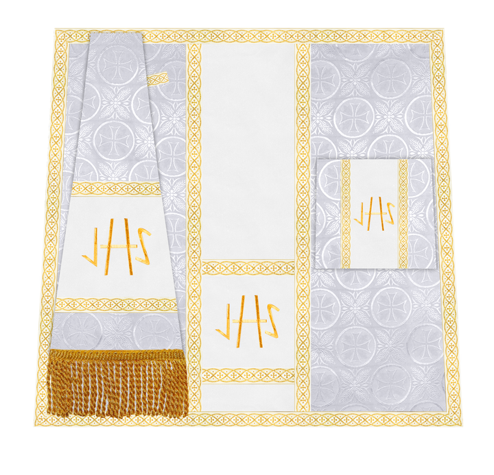 Altar Mass Set with Detailed Motif Embroidery