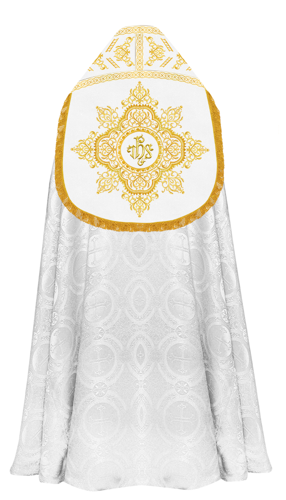 Elegant Roman Cope Vestment with Ornate Embroidery