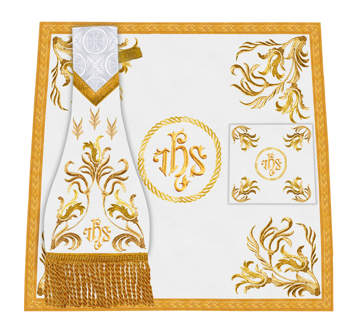 Church Altar Cloth with Refined Embroidery and Motif