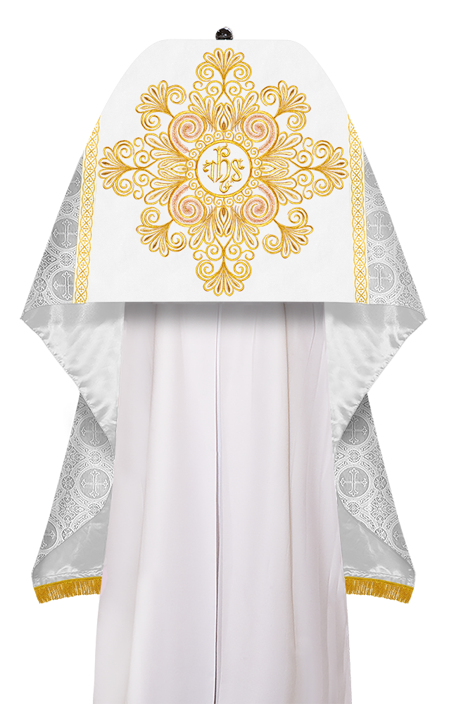 Humeral Veil Vestment with Braided Embroidery and Trims