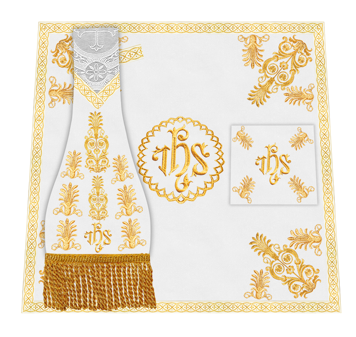 Roman Chasuble Vestments Adorned With Trims