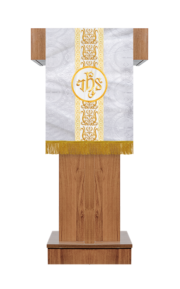 Communion Table Cloth with Embroidered Trims