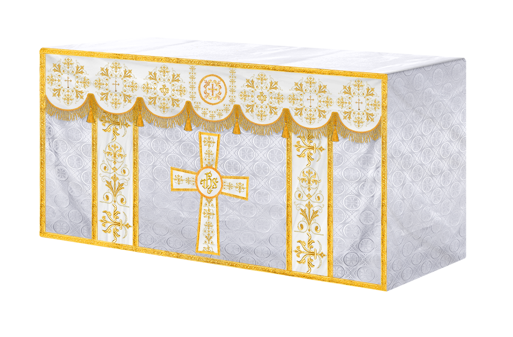 Exquisite Altar Cloth with Intricate Embroidery