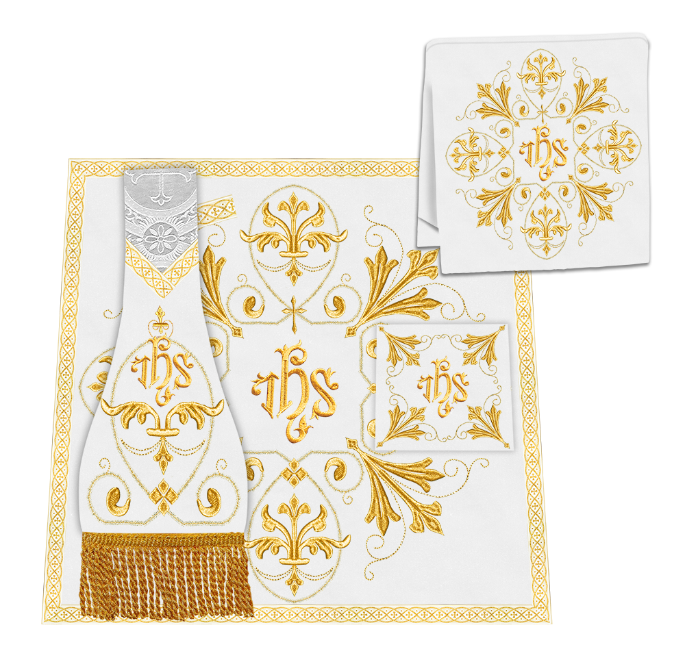 Roman Chasuble Vestment Enhanced With Orphrey and Trims