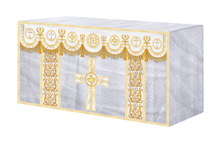 Communion Table Cloth with Embroidered Trims
