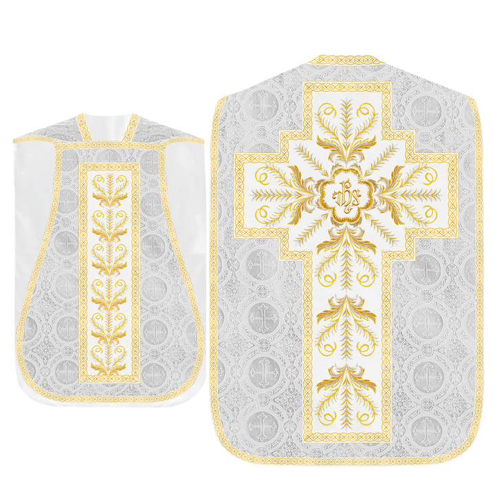 Roman Chasuble Vestment With Detailed Orphrey