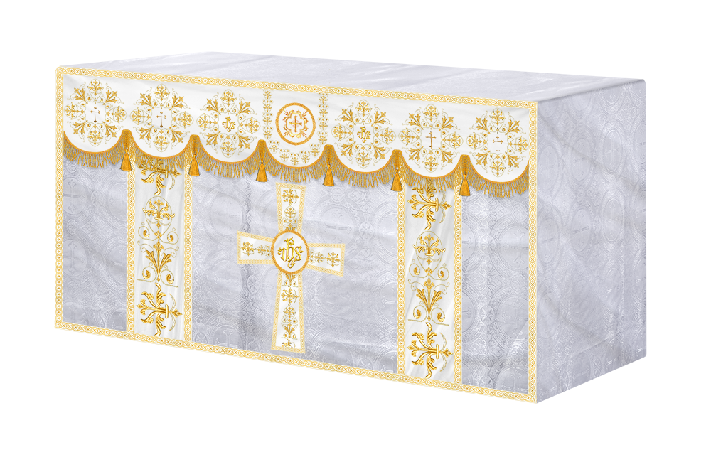 Altar Cloth with Spiritual Motif and Trims